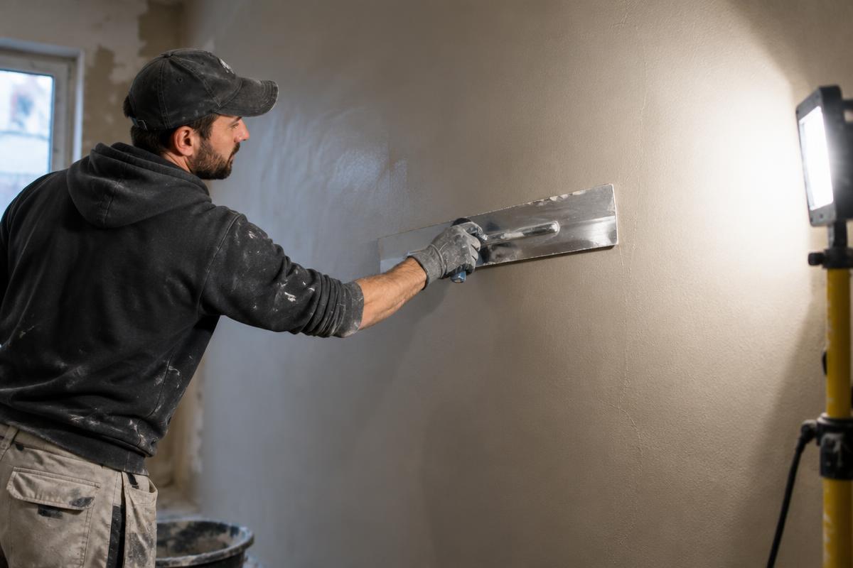 Trabajo de pintura relacionado con Cómo alisar una pared paso a paso