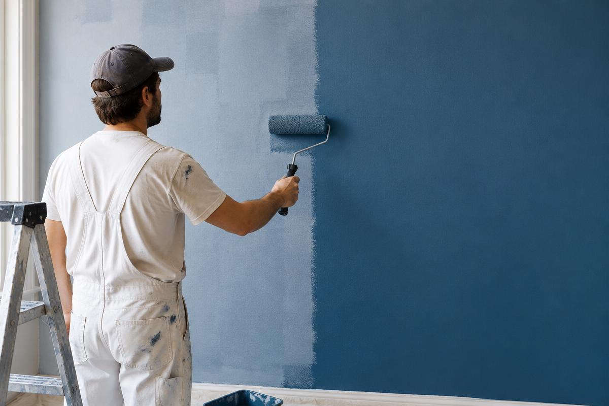 Trabajo de pintura relacionado con Cuántas manos de pintura necesita una pared